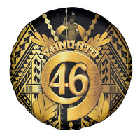 Vanuatu 46th Anniversary Of Independence Spare Tire Cover Gold Style LT05 - Polynesian Pride