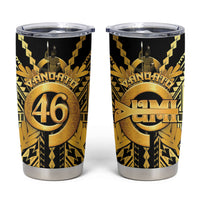 Vanuatu 46th Anniversary Of Independence Tumbler Cup Gold Style LT05 Gold - Polynesian Pride