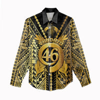 Vanuatu 45th Anniversary Of Independence Women Casual Shirt Gold Style - Polynesian Pride