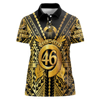 Vanuatu 45th Anniversary Of Independence Women Polo Shirt Gold Style - Polynesian Pride