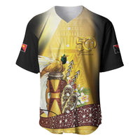 Papua New Guinea Baseball Jersey Independence Day Unique Style LT05 Gold - Polynesian Pride