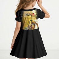 Papua New Guinea Kid Short Sleeve Dress Independence Day Unique Style LT05 - Polynesian Pride