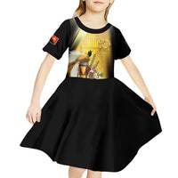 Papua New Guinea Kid Short Sleeve Dress Independence Day Unique Style LT05 - Polynesian Pride