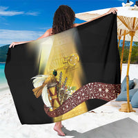 Papua New Guinea Sarong Independence Day Unique Style LT05 One Size 44 x 66 inches Gold - Polynesian Pride