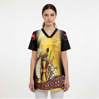 Papua New Guinea Scrub Top Independence Day Unique Style LT05 - Polynesian Pride
