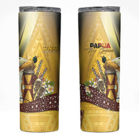 Papua New Guinea Skinny Tumbler Independence Day Unique Style LT05 Gold - Polynesian Pride