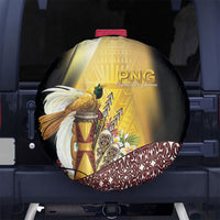 Papua New Guinea Spare Tire Cover Independence Day Unique Style LT05 No hole Gold - Polynesian Pride