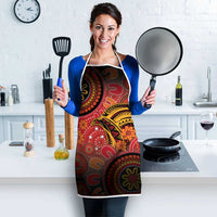 Papua New Guinea Apron Birds Of Paradise With Aboriginal Pattern - Polynesian Pride
