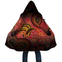 Papua New Guinea Cloak Birds Of Paradise With Aboriginal Pattern - Polynesian Pride