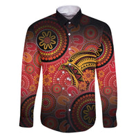 Papua New Guinea Family Matching Puletasi and Hawaiian Shirt Birds Of Paradise With Aboriginal Pattern - Polynesian Pride