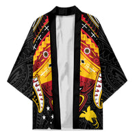 Papua New Guinea Independence Day Kimono Tribal Mask LT05 Unisex Red - Polynesian Pride