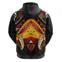 Papua New Guinea Independence Day Zip Hoodie Tribal Mask LT05 - Polynesian Pride