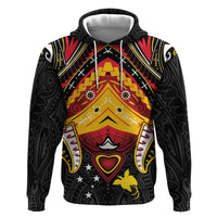 Papua New Guinea Independence Day Zip Hoodie Tribal Mask LT05 Pullover Hoodie Red - Polynesian Pride