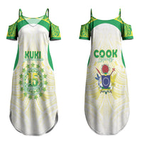 Kuki Independence 2026 Couples Matching Summer Maxi Dress and Long Sleeve Button Shirt Cook Islands 15 Finest White Version