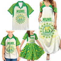 Kuki Independence 2026 Family Matching Summer Maxi Dress and Hawaiian Shirt Cook Islands 15 Finest White Version