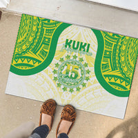 Kuki Independence 2026 Rubber Doormat Cook Islands 15 Finest White Version