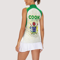 Kuki Independence 2026 Women Sleeveless Polo Shirt Cook Islands 15 Finest White Version