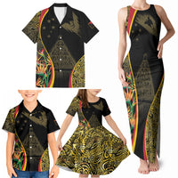 Papua New Guinea Hapi De Bilong Indipendens Family Matching Tank Maxi Dress and Hawaiian Shirt Special Style