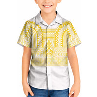 Philippines Filipinos Kid Hawaiian Shirt Igorot Tribal Pattern White