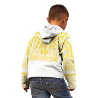 Philippines Filipinos Kid Hoodie Igorot Tribal Pattern White