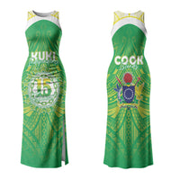 Kuki Independence 2026 Couples Matching Tank Maxi Dress and Long Sleeve Button Shirt Cook Islands 15 Finest Green Version