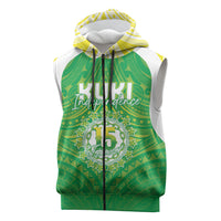 Kuki Independence 2026 Sleeveless Zip Hoodie Cook Islands 15 Finest Green Version