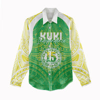 Kuki Independence 2026 Women Casual Shirt Cook Islands 15 Finest Green Version