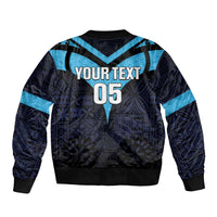 Custom Fiji Kaiviti Rugby Bomber Jacket Fiji Tapa Pattern LT05 - Polynesian Pride