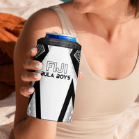 Custom Bula Fiji Football 4 in 1 Can Cooler Tumbler Go Champions - Polynesian Pride