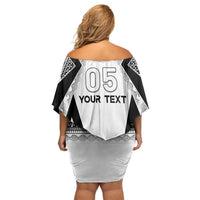 Custom Bula Fiji Football Family Matching Off Shoulder Short Dress and Hawaiian Shirt Go Champions LT05 - Polynesian Pride