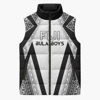 Custom Bula Fiji Football Sleeveless Puffer Jacket Go Champions - Polynesian Pride