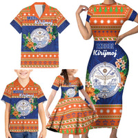 Marshall Islands Christmas Family Matching Short Sleeve Bodycon Dress and Hawaiian Shirt Marshallese Seal Meddi Kirijmoj LT05 - Polynesian Pride