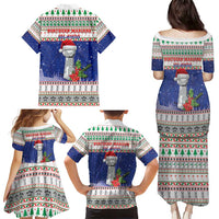 Northern Mariana Islands Christmas Family Matching Puletasi and Hawaiian Shirt Poinsettia Filis Pasgua LT05 - Polynesian Pride