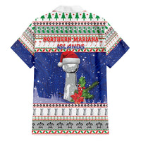 Northern Mariana Islands Christmas Family Matching Summer Maxi Dress and Hawaiian Shirt Poinsettia Filis Pasgua LT05 - Polynesian Pride