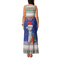 Northern Mariana Islands Christmas Family Matching Tank Maxi Dress and Hawaiian Shirt Poinsettia Filis Pasgua LT05 - Polynesian Pride