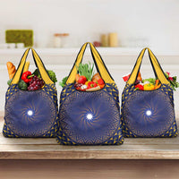 Nauru Angam Day Grocery Bag Polynesian Tribal Pattern Unique Style - Polynesian Pride