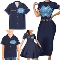 Personalised Federated States Of Micronesia Family Matching Short Sleeve Bodycon Dress and Hawaiian Shirt FSM Passport LT05 - Polynesian Pride