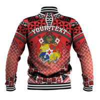 Personalised Tonga Constitution Day Baseball Jacket 150 Years Jubilee - Polynesian Pride