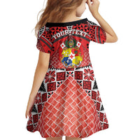 Personalised Tonga Constitution Day Family Matching Short Sleeve Bodycon Dress and Hawaiian Shirt 150 Years Jubilee LT05 - Polynesian Pride