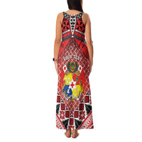 Personalised Tonga Constitution Day Family Matching Tank Maxi Dress and Hawaiian Shirt 150 Years Jubilee - Polynesian Pride