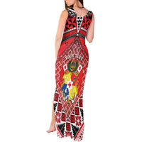 Personalised Tonga Constitution Day Tank Maxi Dress 150 Years Jubilee - Polynesian Pride