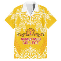 Personalised Anastasis College Family Matching Summer Maxi Dress and Hawaiian Shirt Tonga Ngatu Pattern - Polynesian Pride
