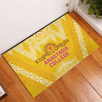 Anastasis College Rubber Doormat Tonga Ngatu Pattern - Polynesian Pride
