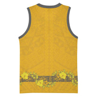 Tonga Anastasis College Basketball Jersey Tongan Ngatu Kupesi Pattern - Polynesian Pride