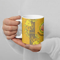 Tonga Anastasis College Ceramic Mug Tongan Ngatu Kupesi Pattern - Polynesian Pride