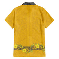 Tonga Anastasis College Family Matching Off Shoulder Maxi Dress and Hawaiian Shirt Tongan Ngatu Kupesi Pattern - Polynesian Pride