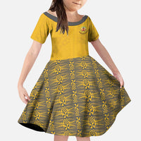 Tonga Anastasis College Family Matching Summer Maxi Dress and Hawaiian Shirt Tongan Ngatu Kupesi Pattern - Polynesian Pride