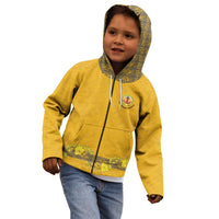 Tonga Anastasis College Kid Hoodie Tongan Ngatu Kupesi Pattern - Polynesian Pride
