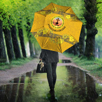 Tonga Anastasis College Umbrella Tongan Ngatu Kupesi Pattern - Polynesian Pride