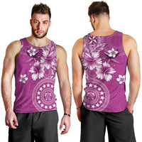 Cook Islands Men Tank Top Fandango Hibiscus And Stars